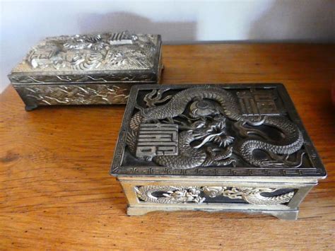 Japanese Dragon Metal Box 